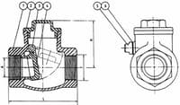Inline Industries Swing Check Valve, 906